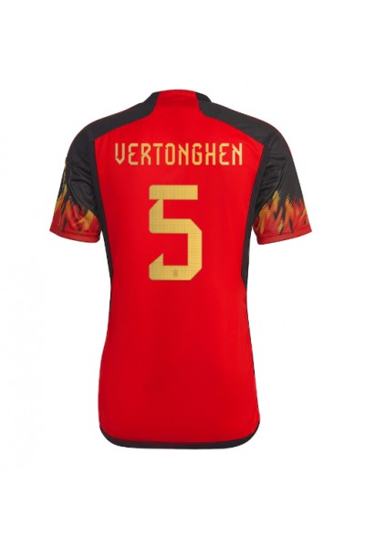 Fotbalové Dres Belgie Jan Vertonghen #5 Domácí Oblečení MS 2022 Krátký Rukáv